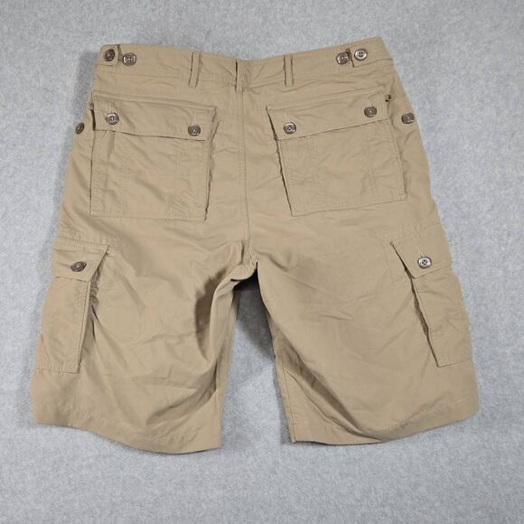 Clothing Arts Shorts Cargo P Cubed Beige Sz 32 Pick Pocket Hiking - Picture 5 of 10